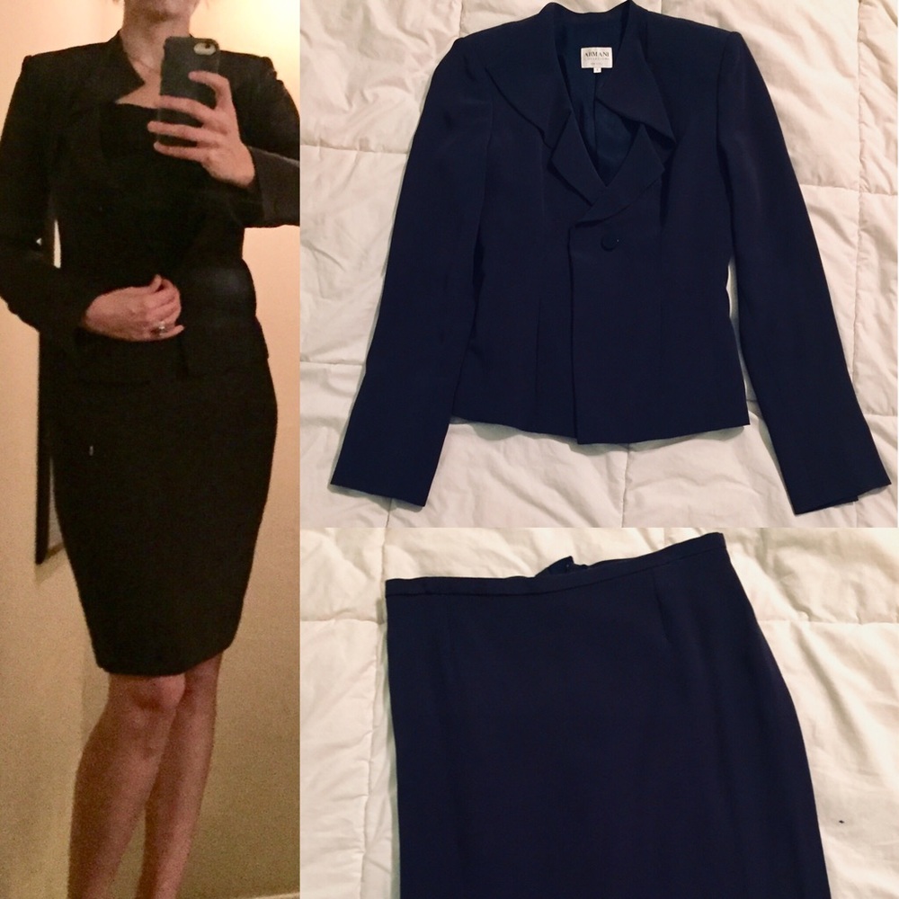 Armani Collezioni dark blue suit 6